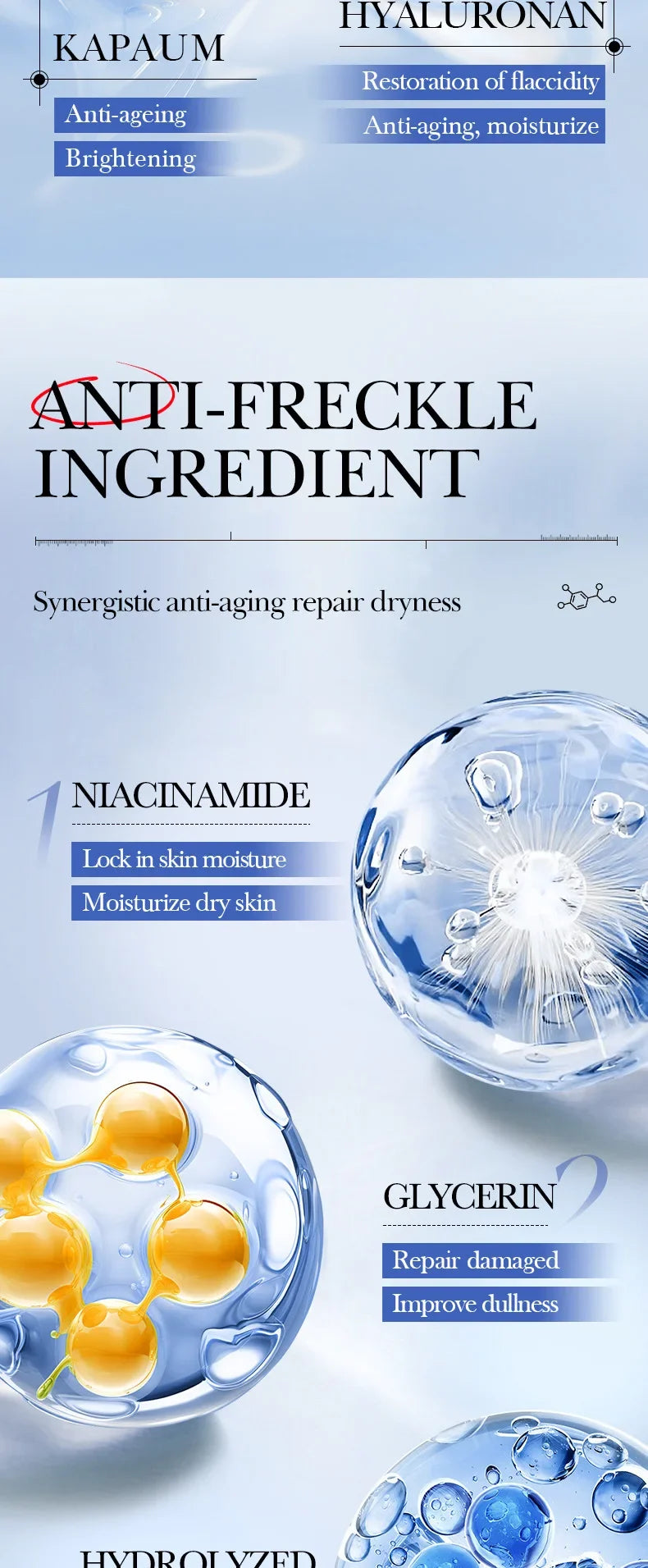 5pcs SADOER Caviar Hyaluronic Acid Moisturizing Facial Masks Brightening Firming Hydrating Face Mask Facial Skin Care Products
