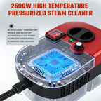 Portable Steam Cleaner 2500W 1200ML Handheld Air Conditioner Kitchen Hood High-Temperature 105°C Adjustable 6 Levels 20 Accessories Car Cleaning Machine Home Appliances