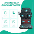 Vibration Back Massager Seat Cushion with Heat,Massage Chair Pad,Chair Massager for Pain Relief at Office/Home,Gifts for Parents