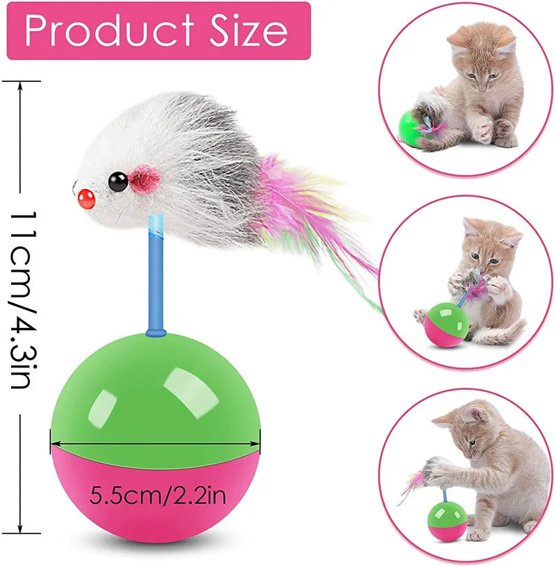 Cat Toy Tumbler Mouse Teasing Cat Deboredom Caged Mouse Toy Self Hilarious Deboredom Cat Toy Pet Toys