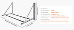 SucceBuy Wall Mounted Folding Tire Rack, 32" - 48" Adjustable Tire Rack, Steel Tire Storage Rack for Garage Workshop Repair Shop
