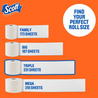 ComfortPlus 1-Ply Bath Toilet Paper, 12 Triple Rolls Equal to 36 Regular Rolls, 231 Sheets per Roll, Rapidly Dissolving Septic-Safe Tissue, Durable Disposable Bathroom Toilet Tissue for Household, RV and Septic Plumbing Syste