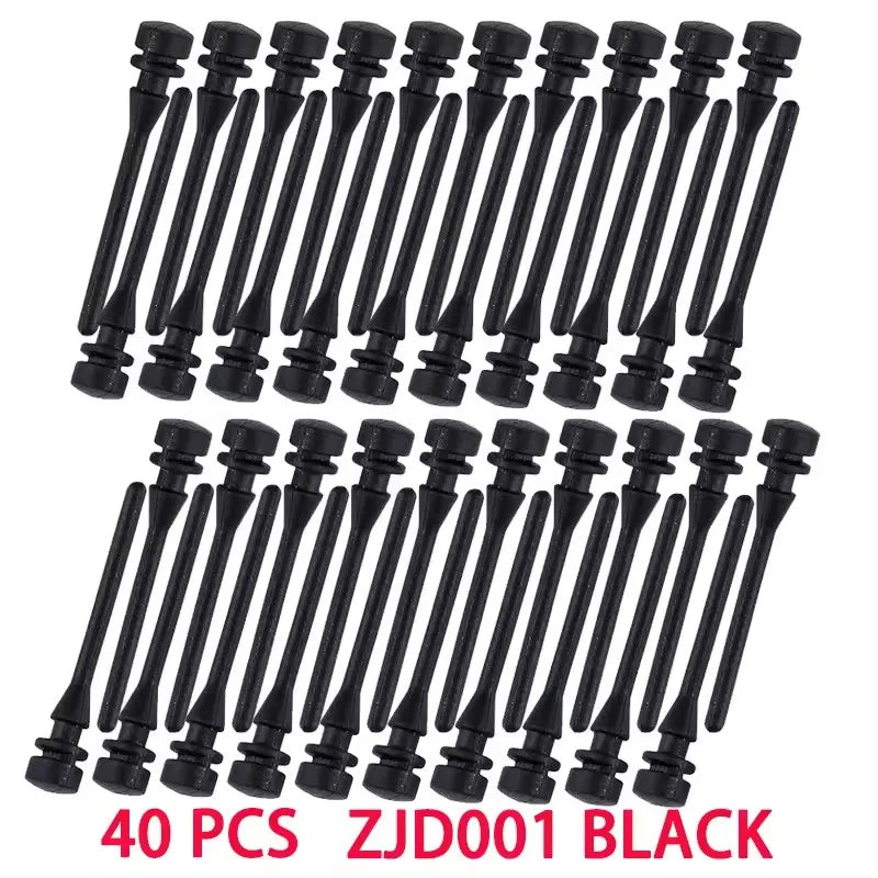 Goldpo Screw Pin Rivet Rubber Fan Noise Absorbtion Anti Vibration Mount Silicone Shock-absorbing Nails Black