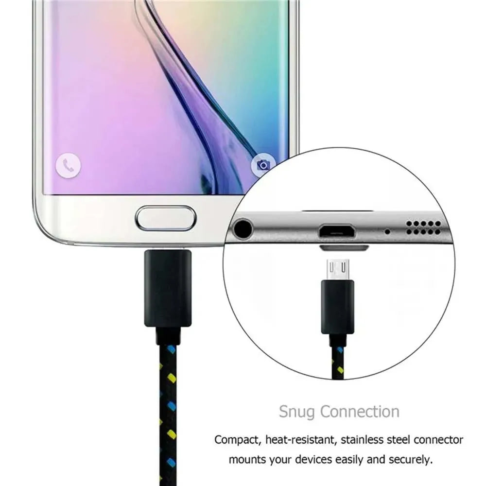 1M/2M/3M Micro USB Cable Mobile USB Charger Cable Data Sync Wire For Samsung Huawei Xiaomi Android Phone USB Micro Cables