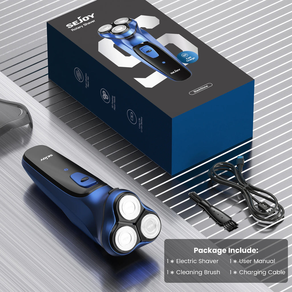 Sejoy 3D Floating Electric Shaver for Men Rechargeable Electric Razor Shaving Machines Mens with Electric Hair Trimmers