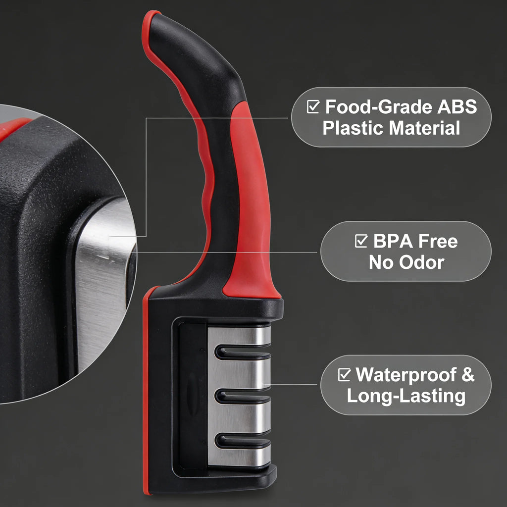 Sharp in 8 Seconds Knife Sharpener Non-Slip Handle Multifunctional Tool for Kitchen Home