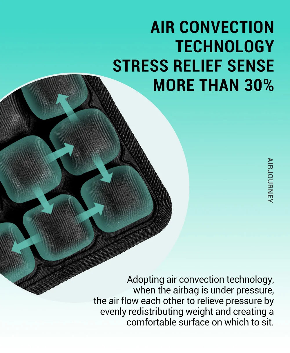 49 Cell Air Seat Cushion for Office & Home & Outside Etc / The Product Comes with a Transparent, Matte-Finish Bag.