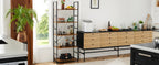 JHK 5 Tier Bookcase Bookshelf Modern Book Case For Books Corner Storage Organizer for Bedroom Home Office Kitchen Living Room