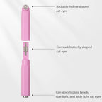 3-In-1 Aperture Shape Cat Eye Nail Art Magnet Tool Black Hole Nail Magnetic Pen for DIY 3D Special Velvet Magnetic Cat Eye Gel
