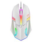 2026 hot F1 Wired 3-Button Mouse Colorful Lighting Game And Office Suitable For Microsoft Windows and Apple IOS system explosion