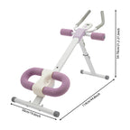Abdominal Trainer Machine for Home Gym 44.88x19.6x21.2-27.5in 220lbs Capacity Adjustable Incline & Height Abs Workout