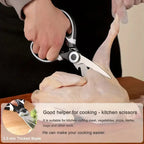 1-Pack Heavy Duty Scissors - Thanksgiving Cooking Prep for Poultry Shears & Kitchen Multi-Task Tool