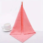 10pcs Solid Color Washcloths, Simple Plain Face Cloth, Soft Absorbent Towel Small Face Towel, Bathroom Supplies