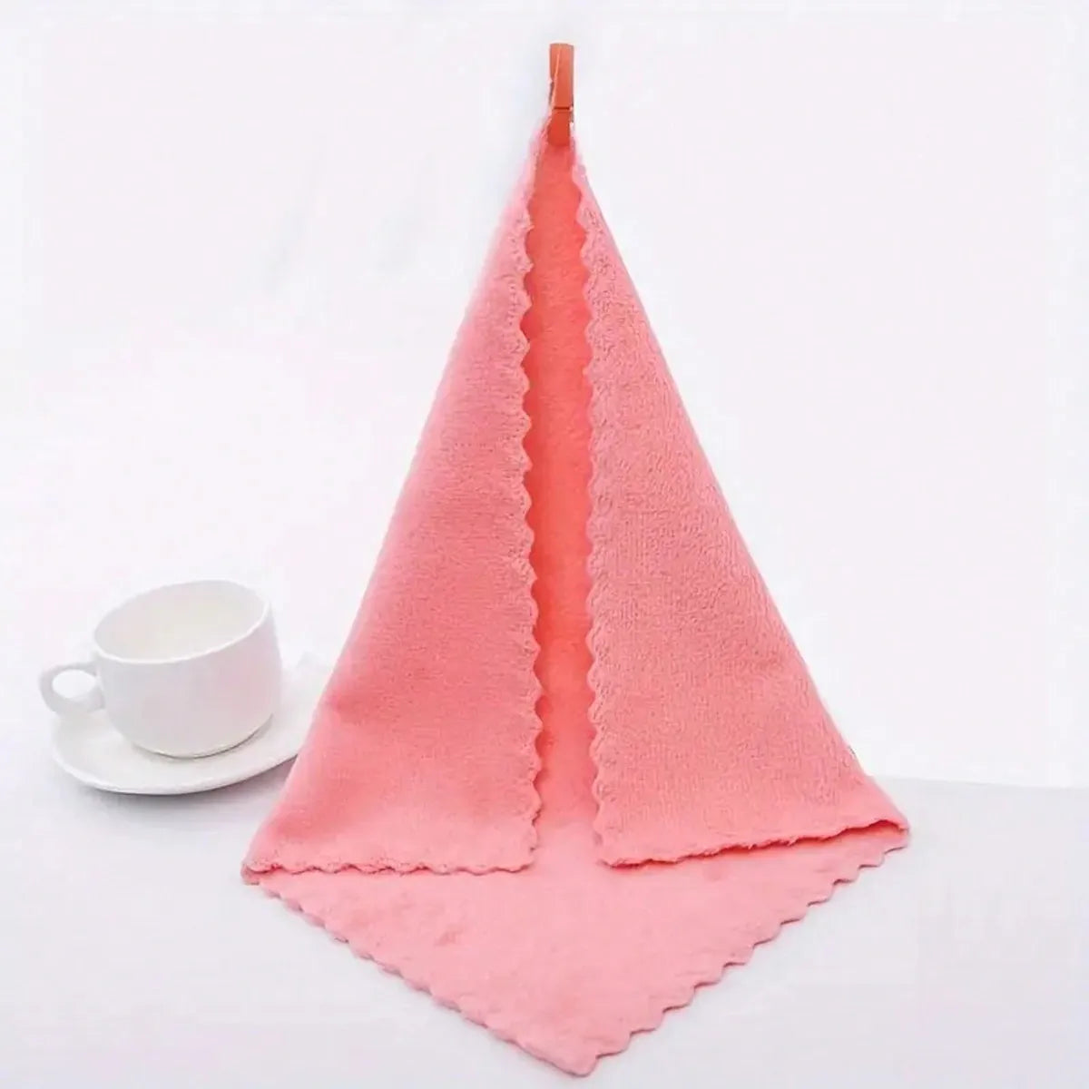 10pcs Solid Color Washcloths, Simple Plain Face Cloth, Soft Absorbent Towel Small Face Towel, Bathroom Supplies