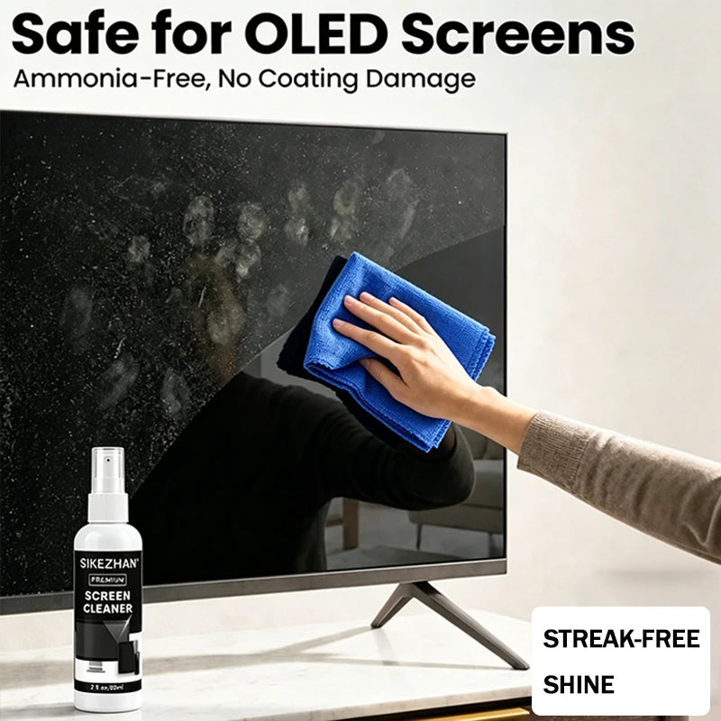 High Performance Screen Cleaning Kit for Computer Monitor and TV Display Dust Removal and Non-Streaking Spray 50ml SIKEZHAN