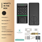 Viladepot Smart Lock Fingerprint Door Lock App Control Passcode Unlock Electronic Touchscreen Keypad Smart Door Handel
