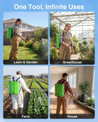 TaskStar Electric Sprayer 16L High Capacity Agricultural Pesticide Spray Tool 100 Pressure Knapsack Sprayer with 2 2000mAh Rechargeable Battery&6 Nozzles