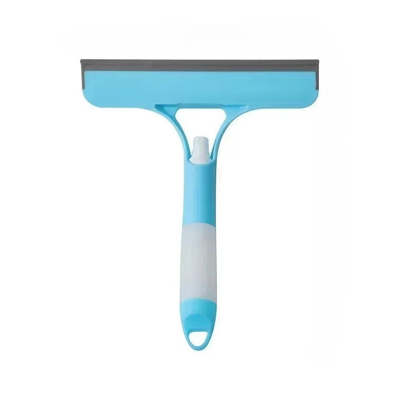3-in-1 multifunctional glass wiper with spray bottle to clean the floor and scrub household car cleaning tools.