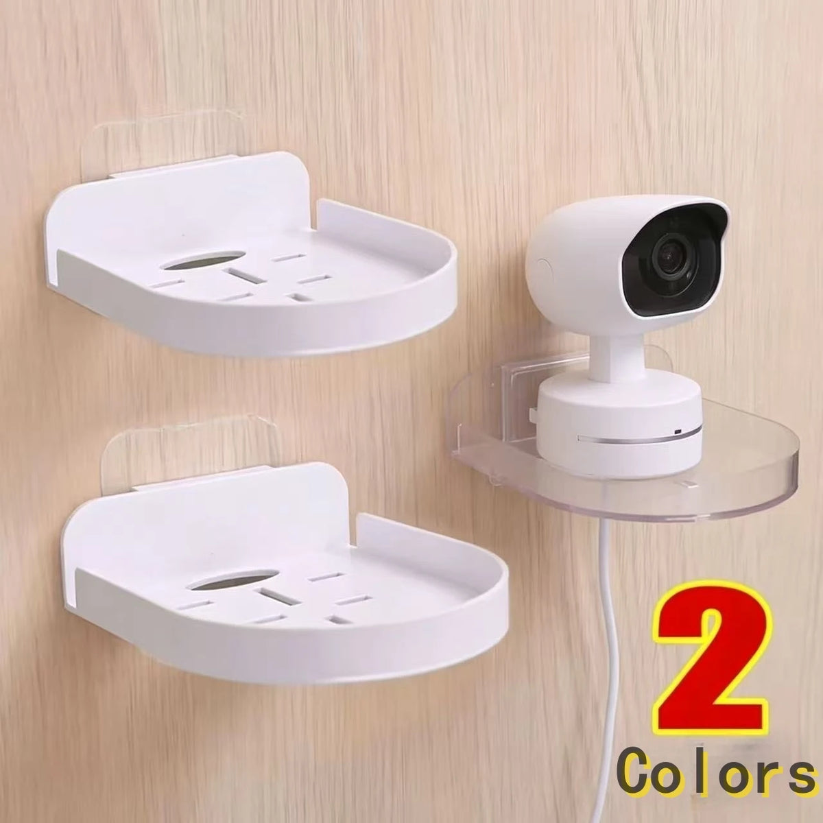 Mini Punch-Free Security Surveillance Camera Stand Home Self-Adhesive Drill-free Fixer Traceless Wall-Mounted Bracket New