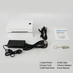 Thermal Label Printer Portable No Ink Required 203DPI 4x6 for Small Business Bluetooth USB High Speed Express Airway Bill