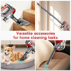 Honki Cordless Vacuum Cleaner 78KPA 45Mins 6*2200mAh Lightweight Stick Vacuum Cleaner for Home Hardwood Floor Carpet Pet Hair