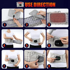 Inflatable Decompression Belt with Rechargeable Battery Inflatable Lumbar Traction Device Heating Waist Massage Back Pain Relief