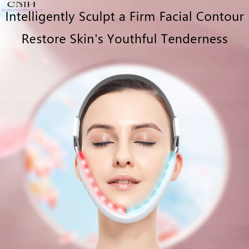 Lady Health Care V-Line Electric Face Massager Double Chin Eliminator Vibration Facial Vibration Massage Fat Reducer  Lift Tools