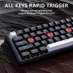 ATTACK SHARK X65 HE Hall Effect Keyboard, 8Khz Polling 0.01mm Adjustable Trigger 0.125ms Latency, Hot-Swappable RGB Backlit