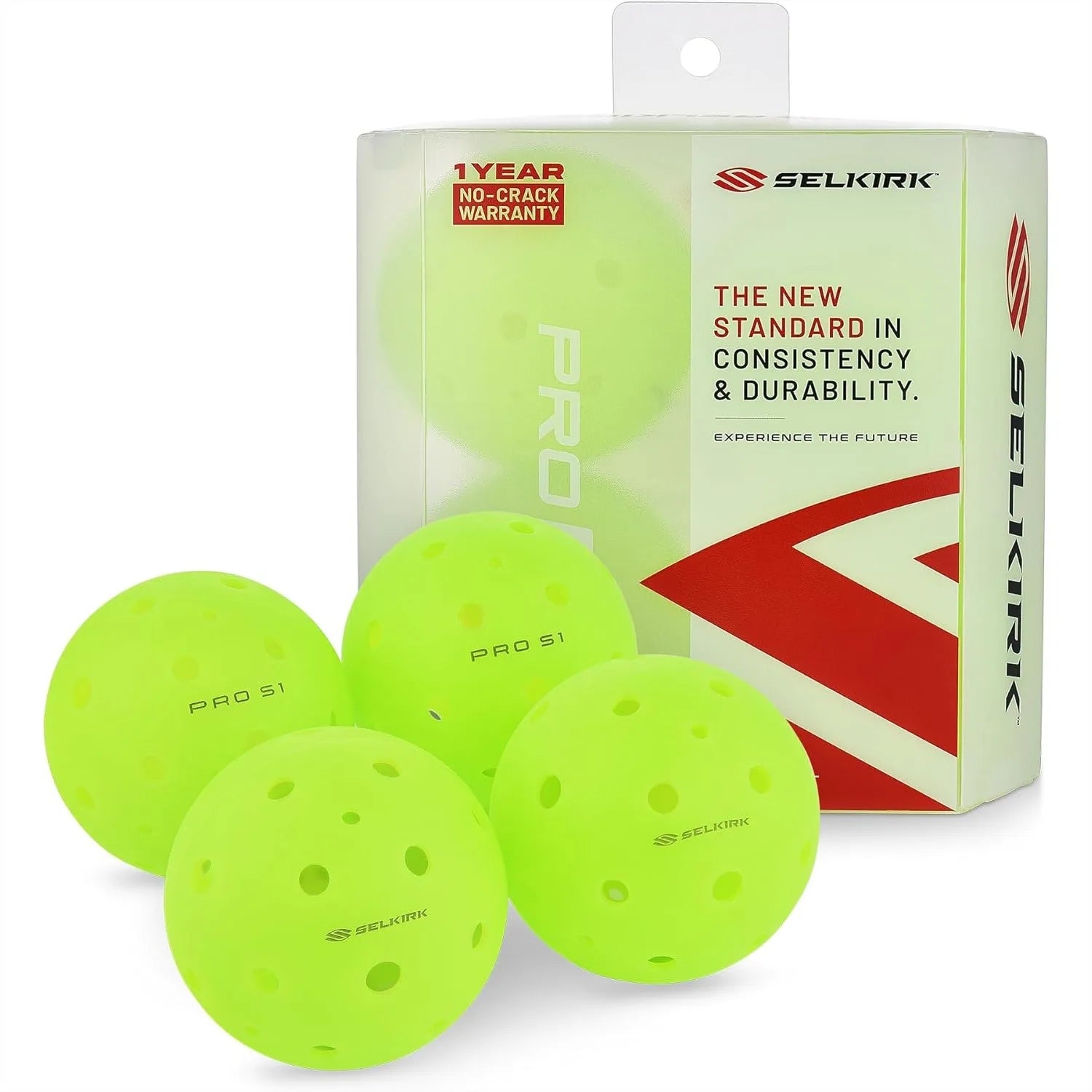38 Hole Outdoor Pickleball Balls with Crack-Resistant Design and Advanced Aerodynamics for Tournament Play