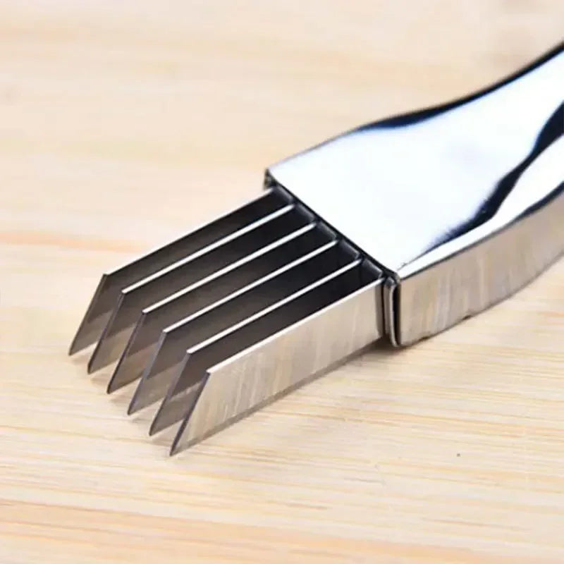 Scallion Cutter Shred Knife Stainless Steel Graters Cutter Knife Scallion Slicer Vegetable Shredders Slicer Kitchen Gadgets
