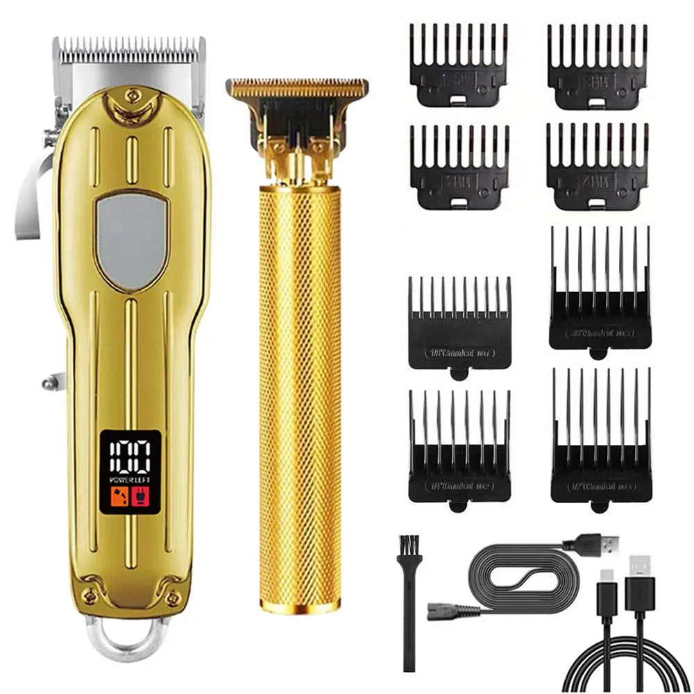 Hair Clippers Electric Razor Shavers for Men USB Rechargeable Clippers and Trimmer Beard Trimmer Barber Kit Professional Clipper