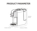 HiBREW Multiple Capsule Coffee Machine, Hot/Cold Dolce Gusto Milk Nespresso Capsule ESE Pod Ground Coffee Cafeteria 20Bar 5 in 1