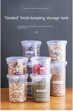 Plastic Sealed Tank Large Capacity Crisper Kitchen Organize Grain Storage Box with Scale Sealed Box Clear Jar Spice Container