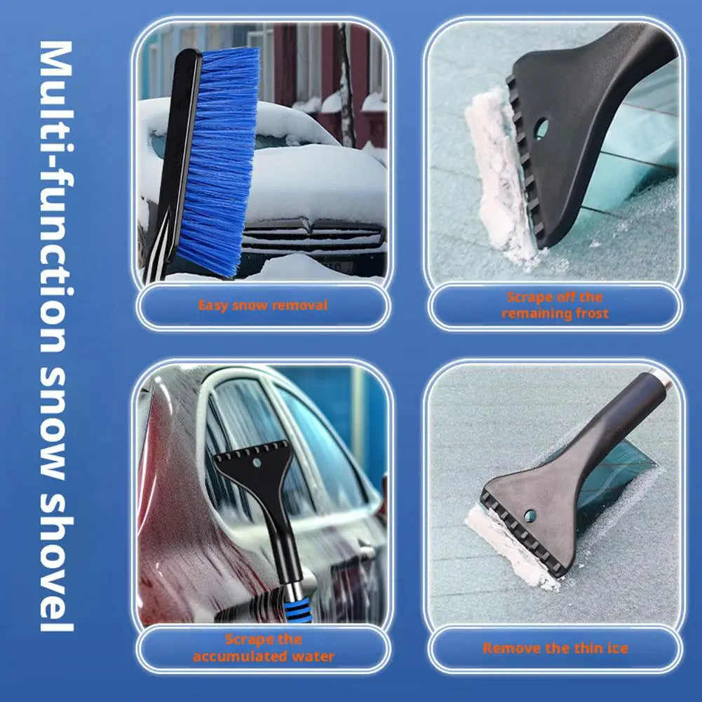Car Snow Shovel Extendable Ice Scraper Snow Brush Detachable Windshield Snow Remove Broom Winter Auto Cleaner Tool Accessories