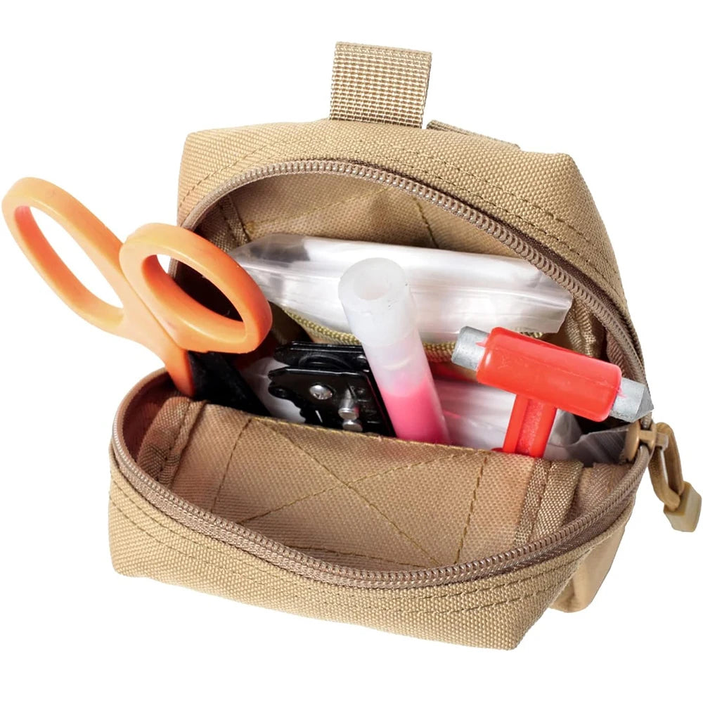EDC Molle Tactical Pouch Waist Pack Compact Utility Pouches Waist Belt Bag Medical Bags Phone Case Outdoor Hunting Accessories