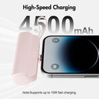 Mini Power Bank Portable 4500mAh Power Phone Charger Capsule Dual USB-C Ports For IPhone16/ 15/15 plus/15 pro/15 pro Max/Android