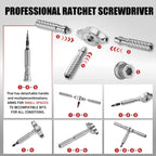 VMAN 66in1 Multifunction Ratchet Screwdriver Set Multi Magnetic Bits Mini Repair Tool Kit Household Tool For PC & Desk Etc.