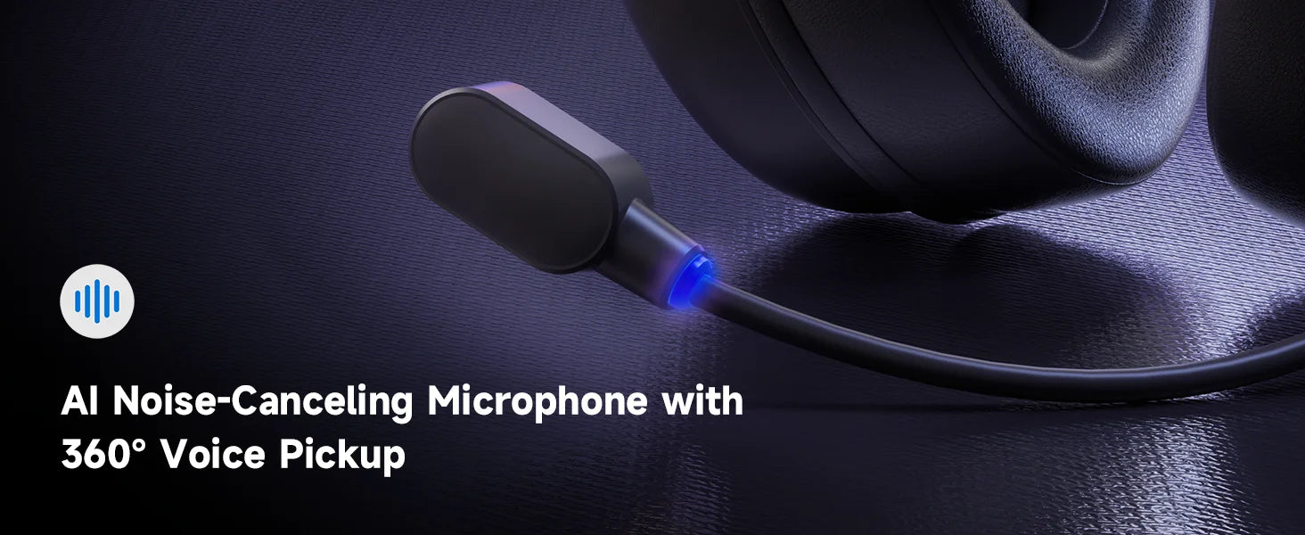 MCHOSE V9 Pro Wireless Gaming Headset 7.1Surround Sound Headphones Noise Canceling Mic Low Latency Lightweight for PS5 PC SWITCH