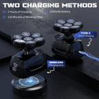 SEJOY Electric Shaver for Men 7D Magnetic Floating Wet/Dry Head Razor Hair Trimmer USB Rechargeable LED Display Beard Trimmers