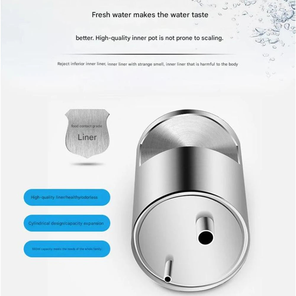 Electric Hot & Cold Water Cooler Dispenser Versatile Desktop Top Loading Water Dispenser (110V US/ 220V EU) for Home Office