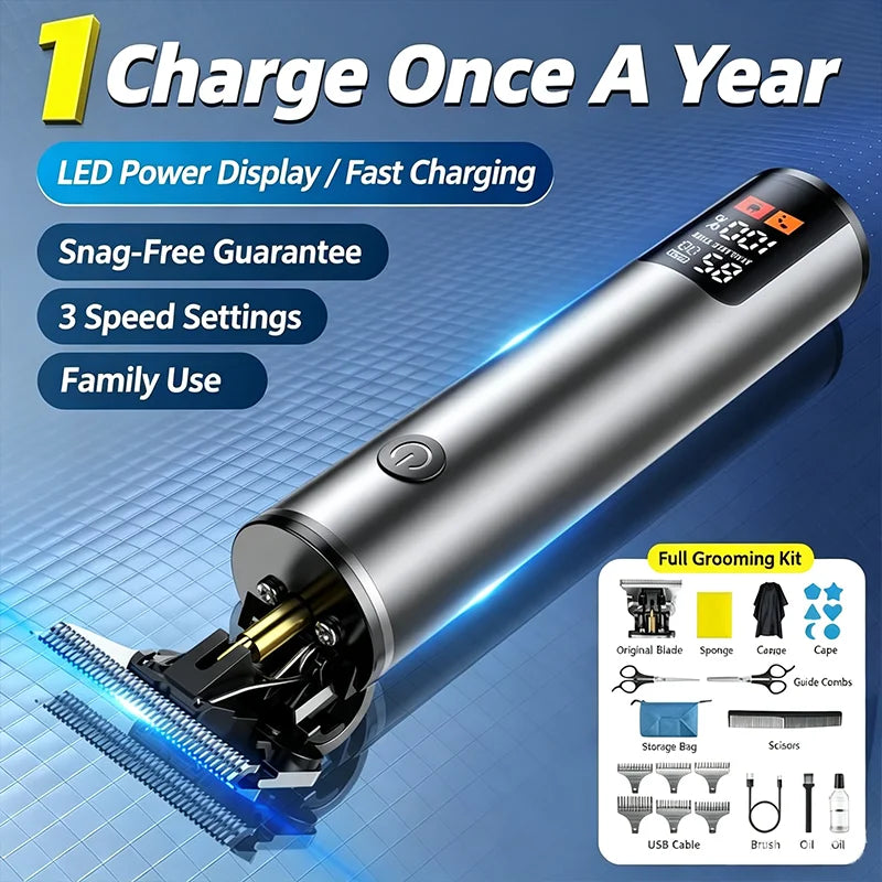 Electric Hair Clipper for Home Use, Hair Salon Specific Oil Head Carving Hair Clipper, Shaving Head Divine Tool