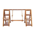 3-Tier Solid Wood Dessert Stand 6KG Load Capacity Detachable Wooden Cupcake Display Rack for Wedding Birthday Party