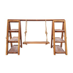 3-Tier Solid Wood Dessert Stand 6KG Load Capacity Detachable Wooden Cupcake Display Rack for Wedding Birthday Party