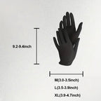 100 PCS Practical Kitchen Gift for Valentine's, Black Nitrile Gloves. 25x13cm, Durable, Multipurpose, Thoughtful