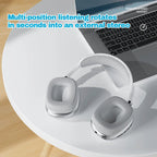 Wireless Bluetooth Headphones Over Ear HIFI Stereo Bass Headset Support TF Card 3.5mm Wired Audio Foldable Adjustable Headphones for Phone PC Laptop