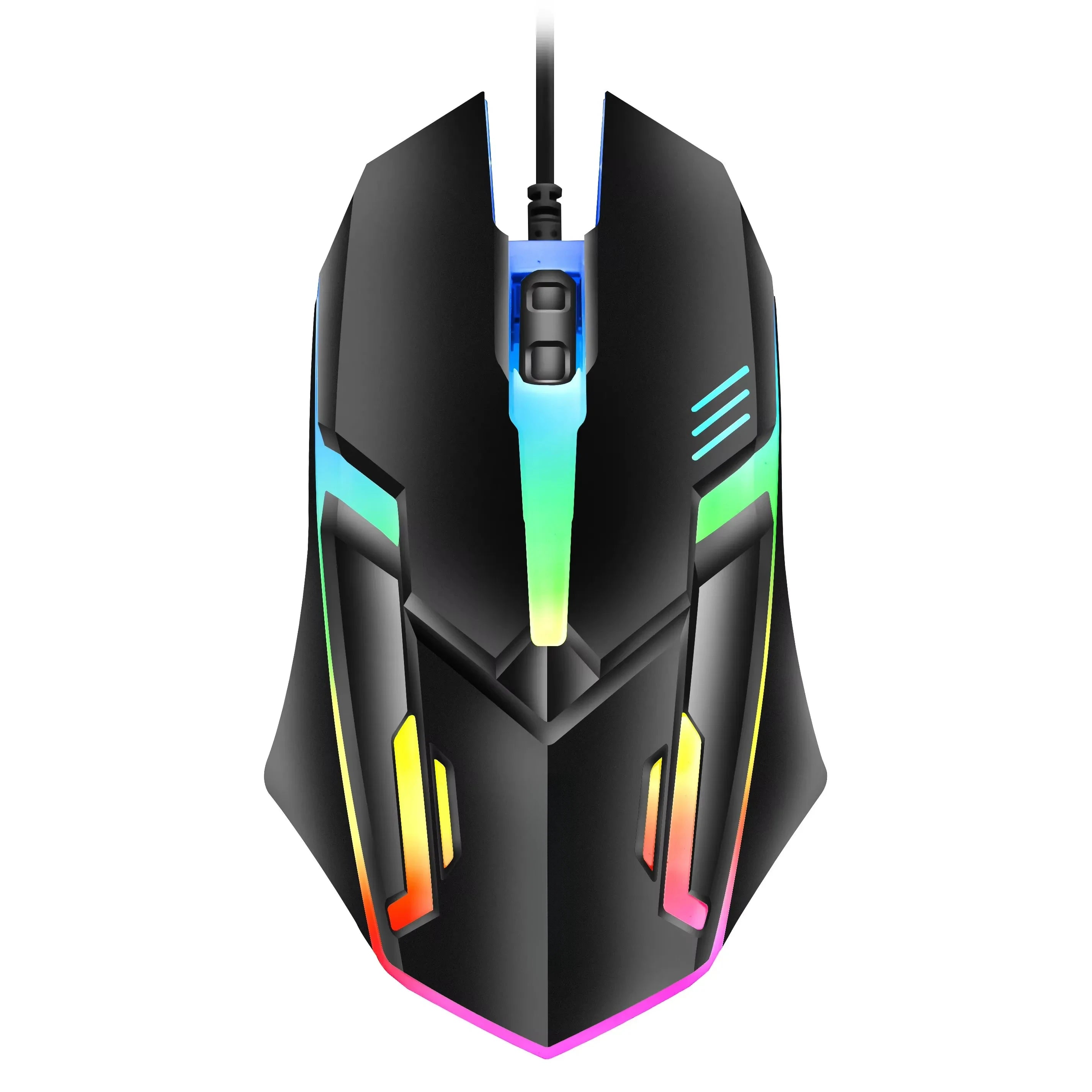 2026 hot F1 Wired 3-Button Mouse Colorful Lighting Game And Office Suitable For Microsoft Windows and Apple IOS system explosion