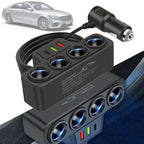 Flash sale 3.0 Dual USB Socket 120W Car Cigarette Lighter Splitter 12V 24V Fast Charger Plug Phone Power Adapter for Car DVR Dashcam