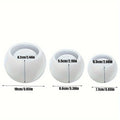 3pcs Round Flower Pot Silicone Mold DIY Succulent Plant Vase Round Candle Cup Mold Crafting Materials Plaster Cement Resin Mold