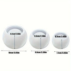 3pcs Round Flower Pot Silicone Mold DIY Succulent Plant Vase Round Candle Cup Mold Crafting Materials Plaster Cement Resin Mold