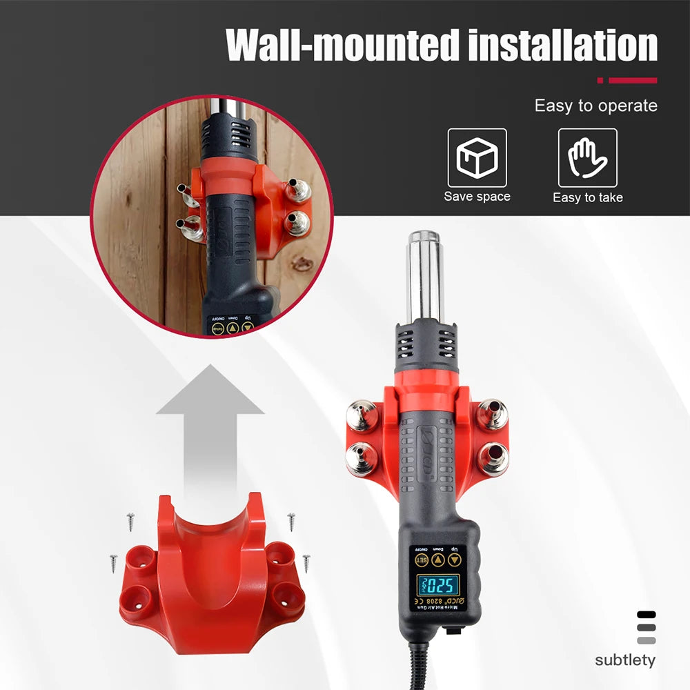 JCD 750W Micro Heat Gun Rework Soldering Air Station LCD Digital Hair Dryer 220V 110V For BGA SMD Hot Air Soldering Tools 8208
